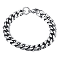 11mm Miami Cuban Bracelet - Vintage Silver