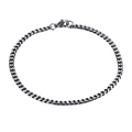 3mm Miami Cuban Bracelet - Vintage Silver