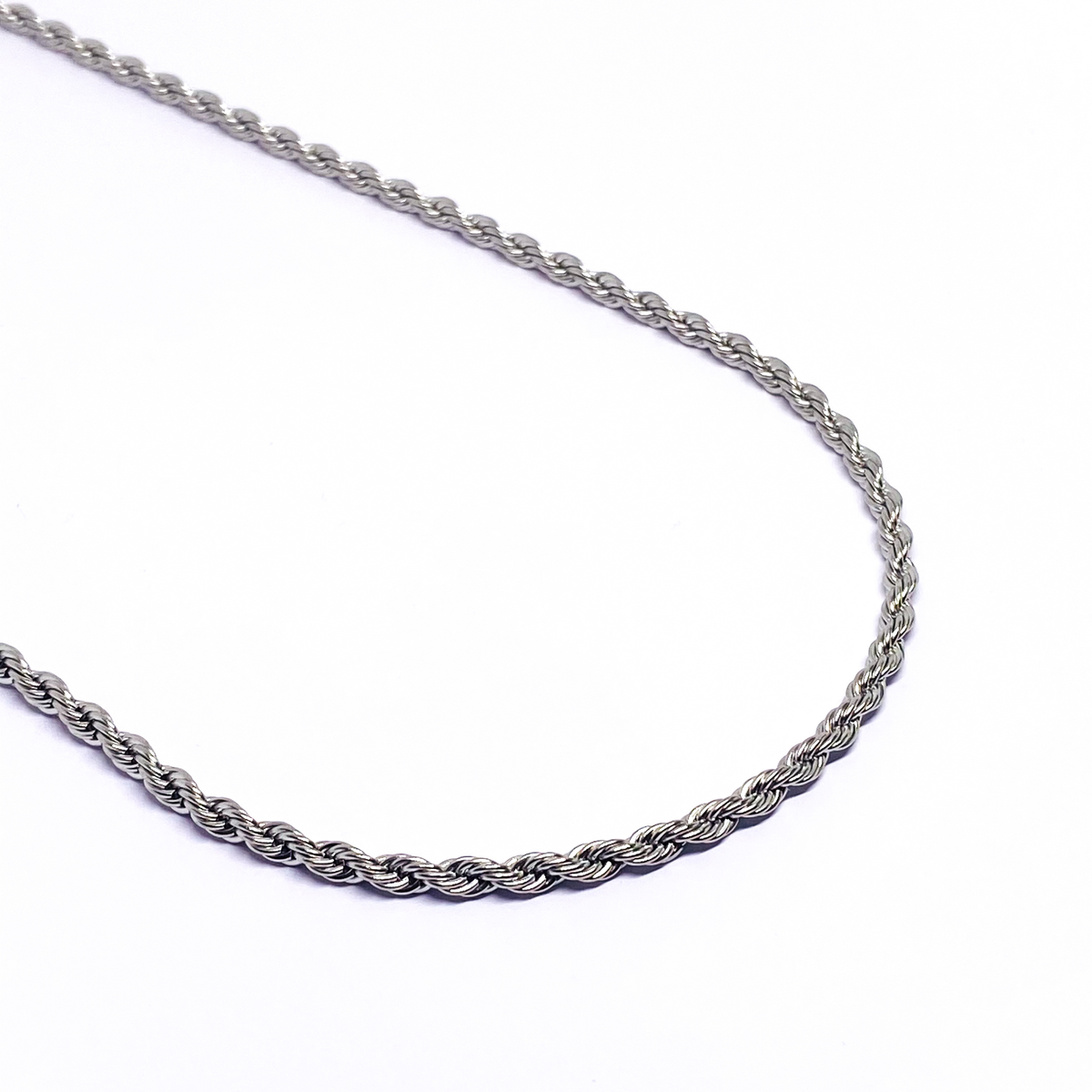 4mm Rope Chain - Silver