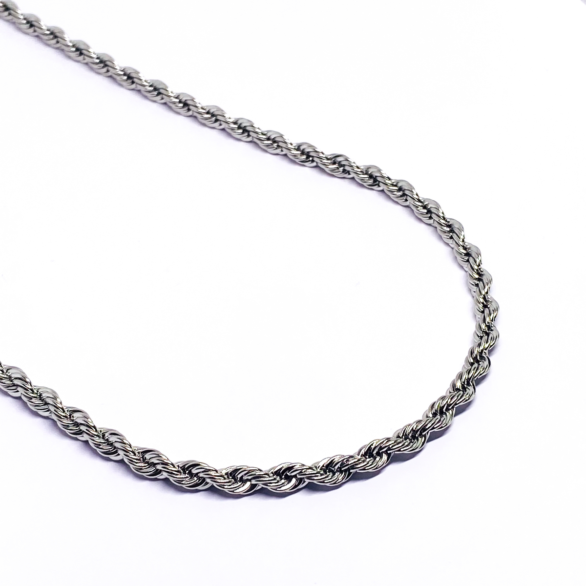 5mm Rope Chain - Silver