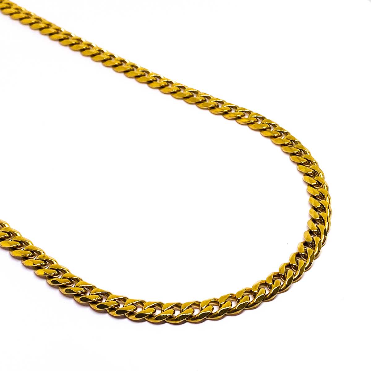 7mm Cuban Chain - Gold
