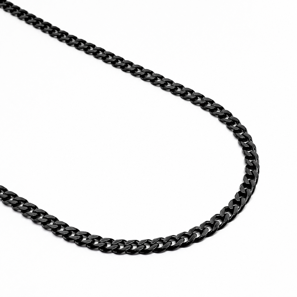 5mm Cuban Chain - Black