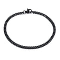 3mm Miami Cuban Bracelet - Black