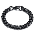 11mm Miami Cuban Bracelet - Black