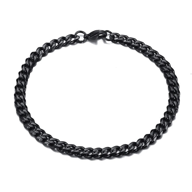 5mm Miami Cuban Bracelet - Black