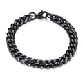 9mm Miami Cuban Bracelet - Black