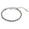 5mm Rope Bracelet - Silver